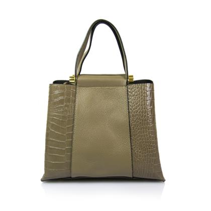 5701 Croc-Embossed Leather Handbag/Shoulder Bag