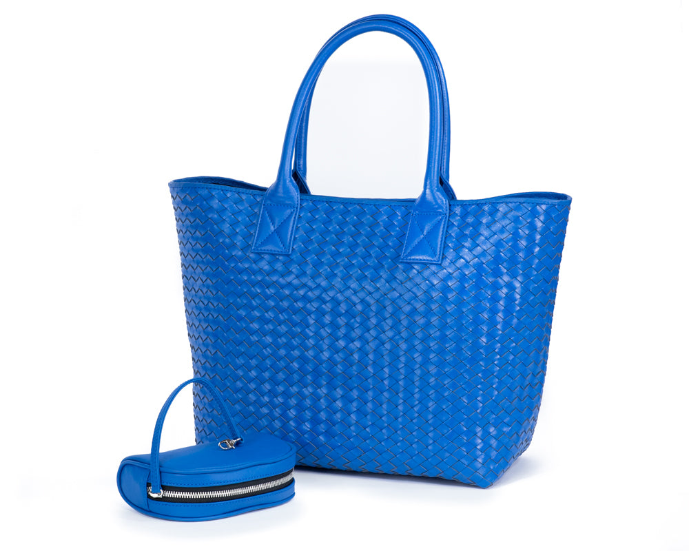 5602 Leather Weave Tote