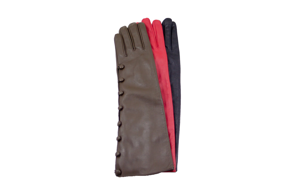 7202 Long Leather Gloves