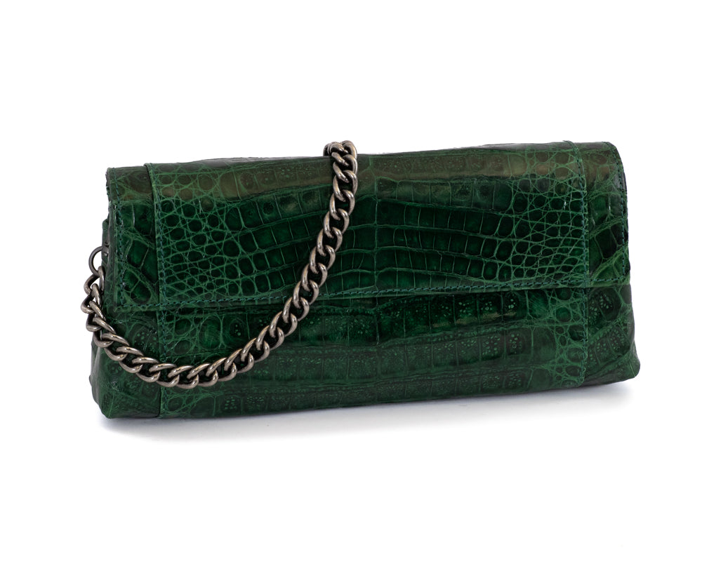 
                
                    Load image into Gallery viewer, 3304 Crocodile Belly Clutch
                
            