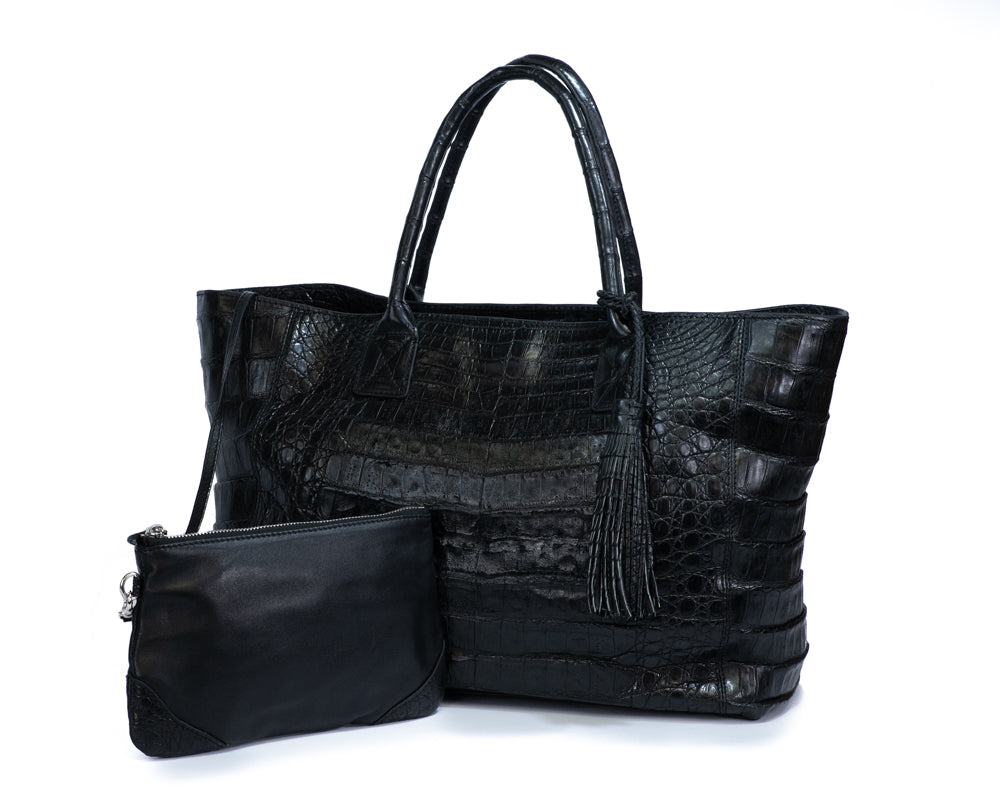 
                
                    Load image into Gallery viewer, 3602 Crocodile Belly Tote
                
            